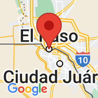 Map of El Paso, TX